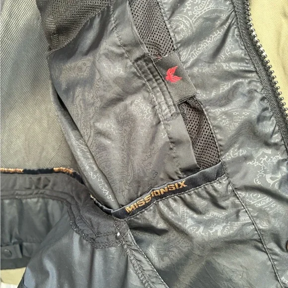 Mission Six Falcon Series Jacket XS RECCO Hooded Olive Green Snow Ski Ride - Picture 13 of 16